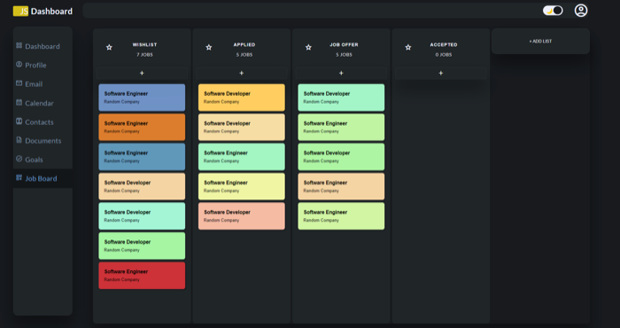 Job Search Dashboard